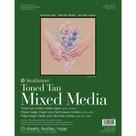 Bloco Strathmore Mix Media Toned Tan 300g 27,9x35,6 15 Fls 1 ed
