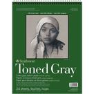 Bloco Strathmore Sketch Toned Gray 118g 27,9x35,6 24 Fls 1 ed