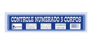 Bloco TalãO De Controle Numerado 3 Corpos 100 Folhas -Tamoio