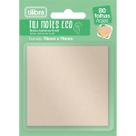 Bloco Tili Notes Eco Papel Kraft Notas Adesivas 80 Folhas Tilibra Anotações Bloco de Notas