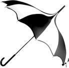 Bloco UV impermeável Umbrella Gothic Rebel Dark Wing Pagoda