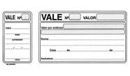 Bloco Vale com Canhoto 155x70mm com 100 Folhas Sao Domingos Bloco Vale com Canhoto 155x70mm com 100 Folhas Sao Domingos