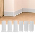 Blocos de canto para rodapé GAMZAU S100 10 cm branco 6 peças