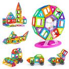 Blocos de construção AMOSTING Magnetic Tiles 100PCS com roda gigante