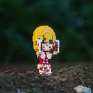 Blocos de construção Anime 3D DIY Colossal Titan Armored Titan Jaw Titan