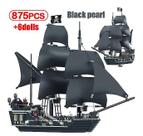 Blocos de construção Black Pearl Pirate Ship modelo 4184 4195