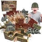 Blocos de construção Creatiles Military Battlefield Magnetic Tiles