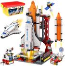 Blocos de construção do ônibus espacial WishLife City Space Exploration Shuttle
