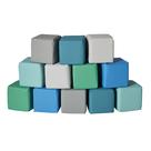 Blocos de construção ECR4Kids SoftZone Patchwork Toddler de 12 peças