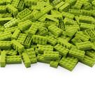 Blocos de construção Feleph 2x4 Bricks Lime Green 320 peças