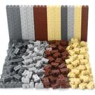 Blocos de construção Feleph 360 peças, conjunto de tijolos de alvenaria 1x2