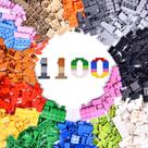 Blocos de construção: FUN LITTLE TOYS: 1100 peças, 17 cores, 147 formas