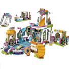 Blocos de construção Heart Lake City Summer Swimming Pool Castle Blocos de construção Heart Lake City Summer Swimming Pool Castle