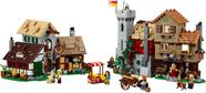 Blocos de construção Ícones da praça da cidade medieval 10332