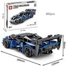 Blocos de construção Jiazhi Juggernaut Hurricane Sports Car 527 unidades