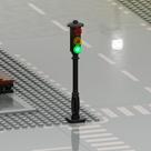 Blocos de construção: luzes de semáforo TEDDOO x2 com USB