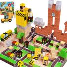 Blocos de construção magnéticos Annexfun 100PCS com carro para crianças a partir de 3 anos