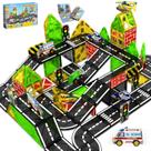 Blocos de construção magnéticos Conjunto de carros de estrada Magnetopia com 50 blocos
