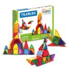 Blocos de construção magnéticos Magformers Tileblox Rainbow 42 unidades Blocos de construção magnéticos Magformers Tileblox Rainbow 42 unidades