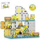 Blocos de construção magnéticos PicassoTiles com 8 veículos de construção Blocos de construção magnéticos PicassoTiles com 8 veículos de construção