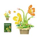 Blocos De Construção Micro DIY Para Crianças, Modelo De Buquê De Flores Eternas, Decoração De Mesa