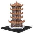Blocos de construção Mini Torre do Guindaste Estilo Chinês, para Crianças