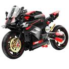 Blocos de Construção Moto - Modelo de Corrida Brinquedo Educativo para Meninos