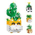 Blocos de construção Myweyde Micro Cats Cactus 753 unidades para crianças