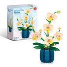Blocos de Construção Orquídea -Presente Criativo Para Decoração de Mesa