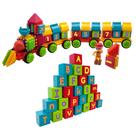Blocos de construção Picasso Toys PTB103 Alphabet Train 103 unidades Blocos de construção Picasso Toys PTB103 Alphabet Train 103 unidades