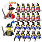 Blocos de construção: Soldado militar da Marinha Imperial da Segunda Guerra Mundial, vermelho, azul Blocos de construção: Soldado militar da Marinha Imperial da Segunda Guerra Mundial, vermelho, azul