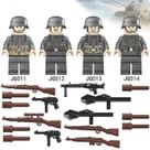 Blocos de construção Soldados do Exército Militar da Alemanha com armas