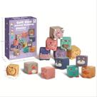 Blocos de construção Toy Impressionhome Animal 12 unidades para bebês