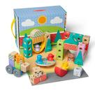 Blocos de construção Toy Melissa & Doug Blockables Town 73 unidades
