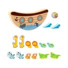 Blocos De Equilíbrio De Animais E Dinossauros De Madeira Montessori Para Crianças, Jogo Educativo De