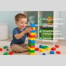 Blocos de Montar 80 Peças Dismat Blocolândia Brinquedo Educativo Infantil Seguro MK380