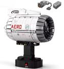 Blocos de montar aircraft engine 1.786 peças + motorização modelo 33019 marca reobrix