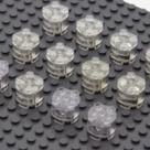 Blocos de Montar ASTEM 12 Peças Tijolos Transparentes com Luz LED