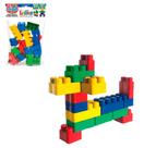 Blocos de montar bloc slim de plástico de brinquedo para encaixar com 30 peças colorido