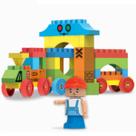 Blocos de Montar Blocz 40 peças Didático Infantil Educativo