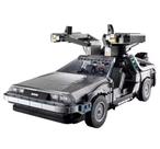 Blocos de montar carro delorean de volta para o futuro com 1872 peças modelo 40300 marca mega