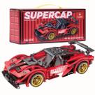 Blocos de Montar Carro Infantil Esportivo Vermelho 1:18 488 Peças - Castela Blocos de Montar Carro Infantil Esportivo Vermelho 1:18 488 Peças - Castela