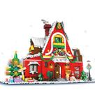 Blocos De Montar Casa De Natal Da Vila De Inverno 2023, Modelo De Arte Criativa Urbana, Brinquedo