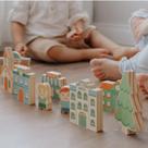 Blocos de Montar Cidade, Brinquedo de Madeira da NewArt - Cód. 208