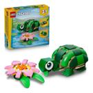 Blocos de Montar - Creator 3 em 1 - Tartaruga com uma Flor Lirio-de-agua - M BRINQ