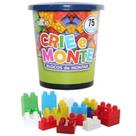 Blocos de Montar Crie e Monte - 75 Peças