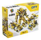 Blocos de Montar Cubic City Modelo Construção 12 Em 1 com 573 Peças para +6 Anos Multikids Br1093