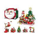 Blocos De Montar De Aldeia De Natal: Árvore De Natal, Peças De Encaixe, Decorações DIY E Figuras De
