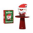 Blocos De Montar De Natal: Boneco De Neve, Alce E Papai Noel - Modelo De Micro Blocos Para Decoração