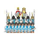 Blocos De Montar De Soldados Romanos Da Era Medieval, Mini Bonecos De Ação, Cavalos De Guerra E